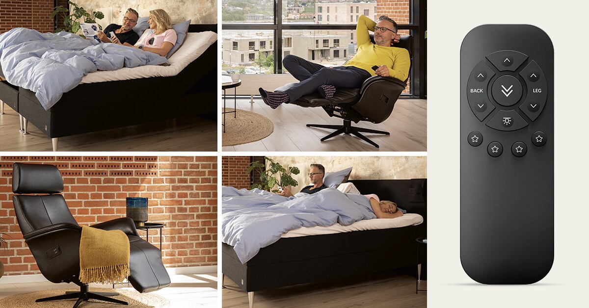 HC60: wireless hand control for adjustable beds and seating